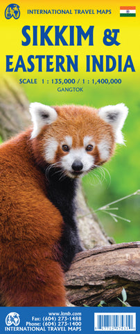 Sikkim & Eastern India ITM Travel Map