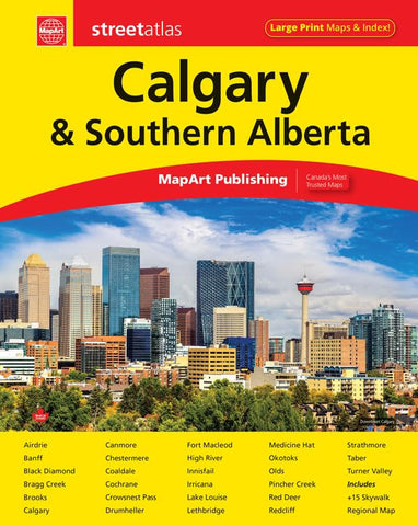 Calgary and Alberta South Road Atlas