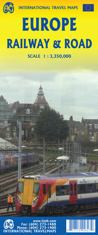 Europe Railway & Road ITM Map 6e