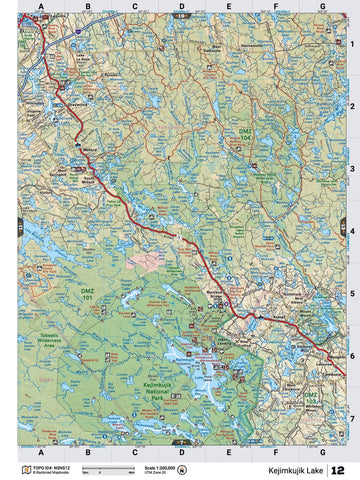 Kejimkujik Lake Backroad Map