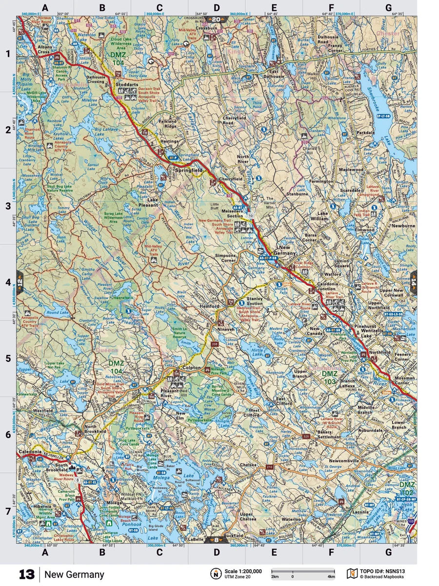 New Germany Backroad Map