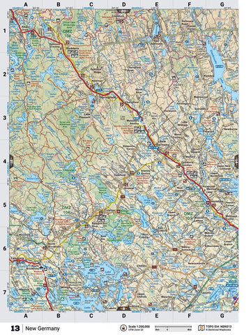 New Germany Backroad Map