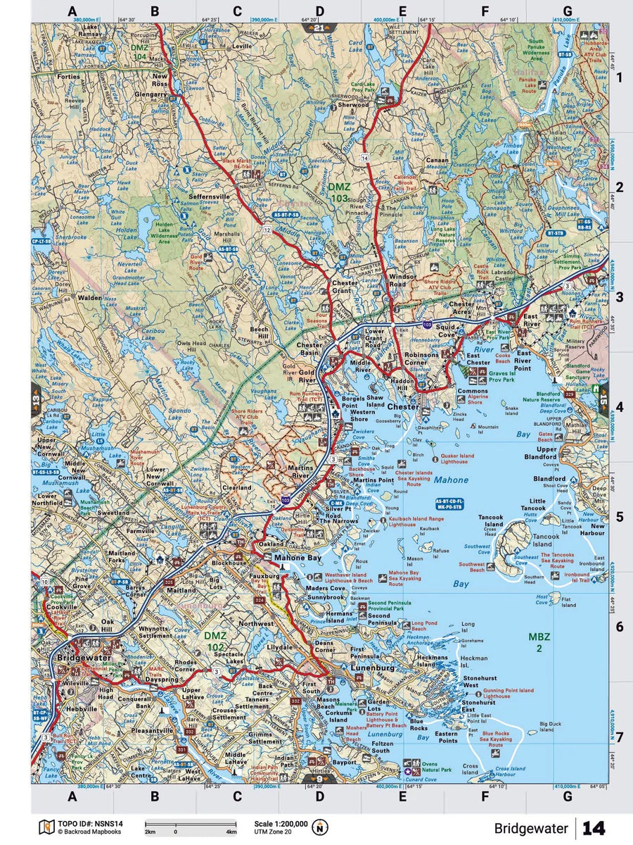 Bridgewater Backroad Map