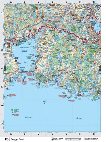 Peggys Cove Backroad Map