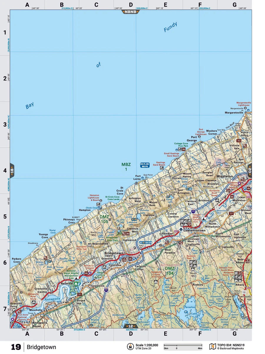 Bridgetown Backroad Map