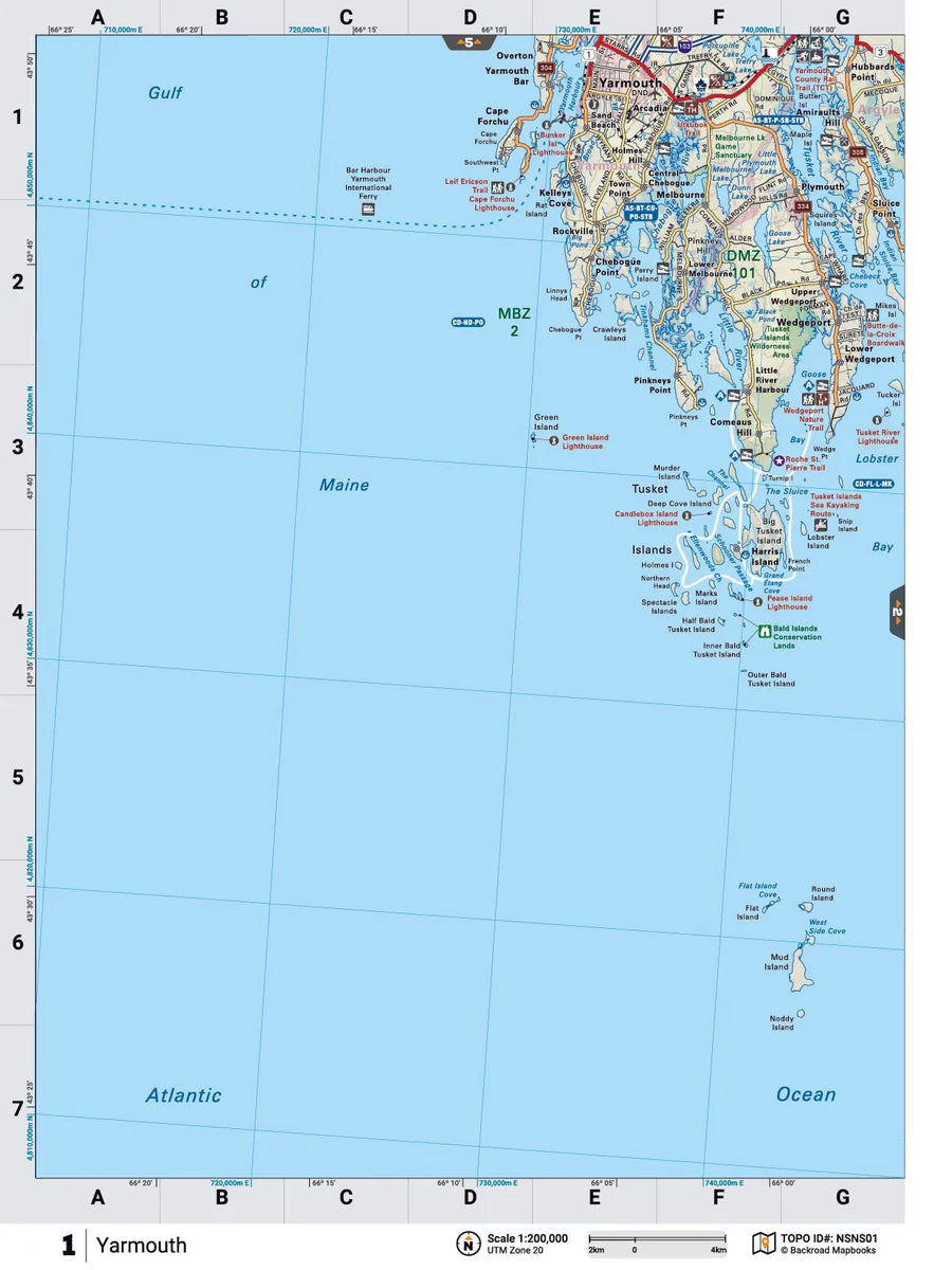 Yarmouth Backroad Map