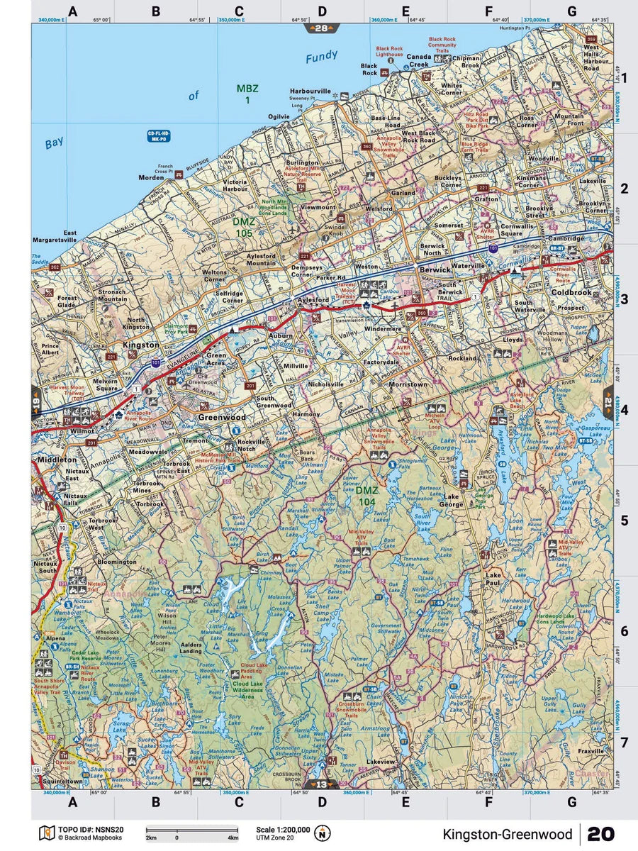 Kingston Backroad Map