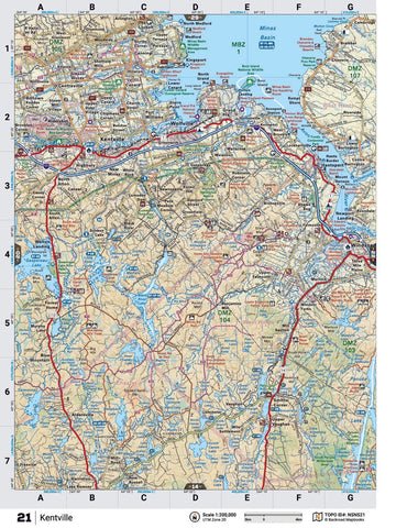 Kentville Backroad Map