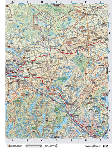 Sweets Corner Backroad Map