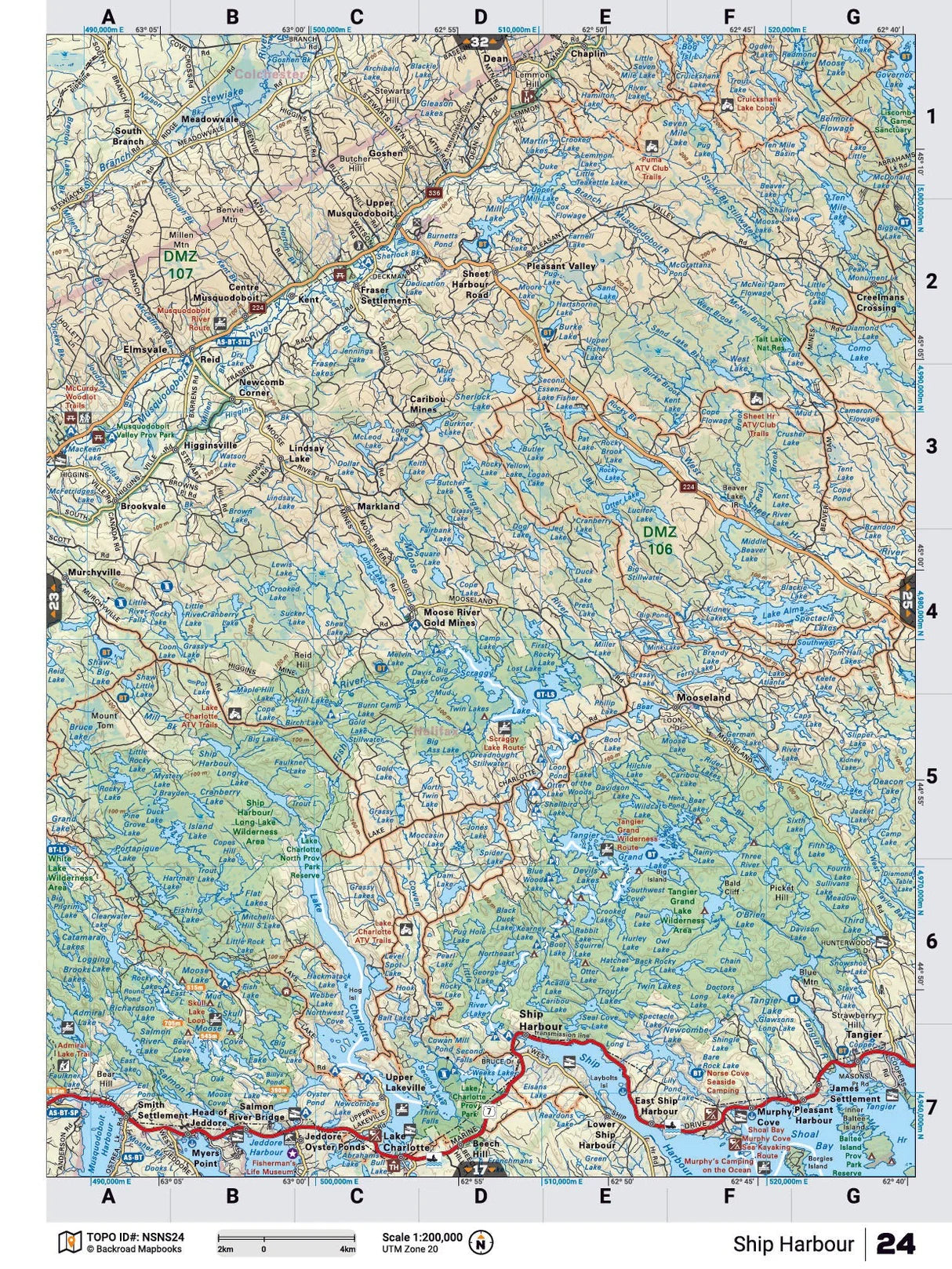 Ship Harbour Backroad Map