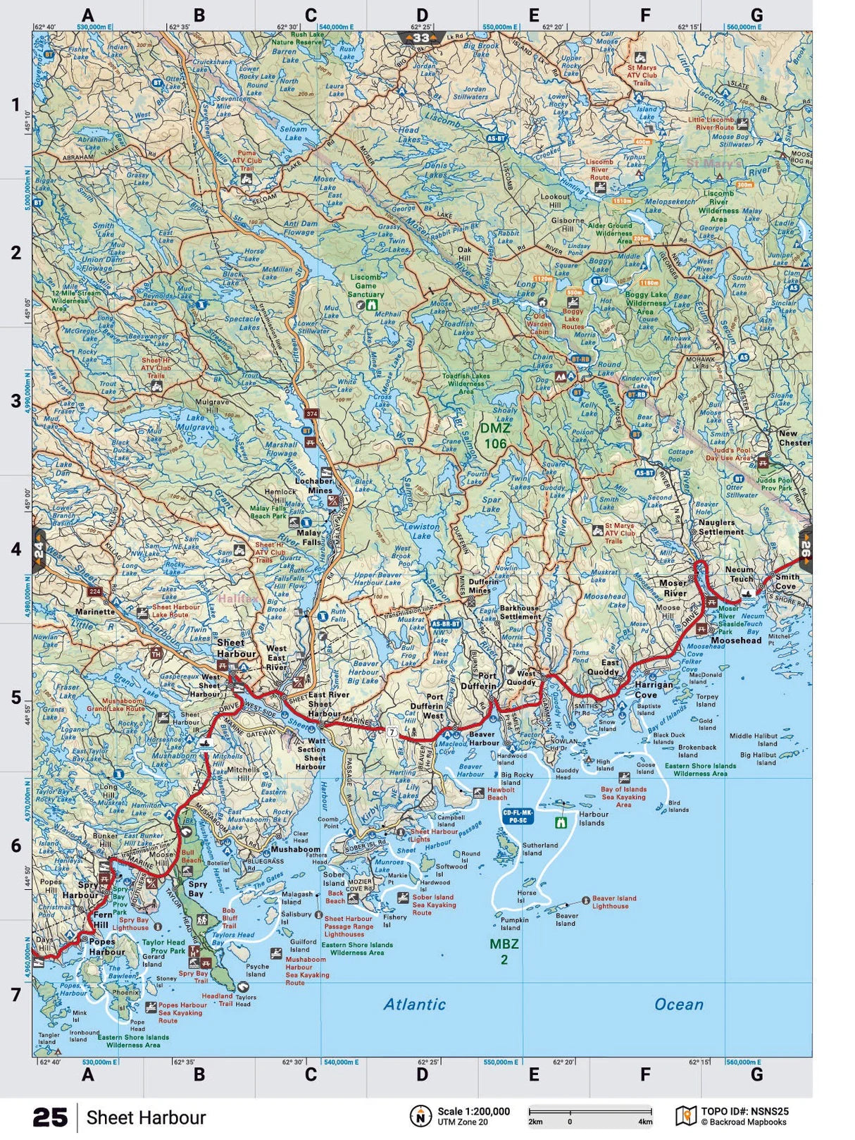 Sheet Harbour Backroad Map