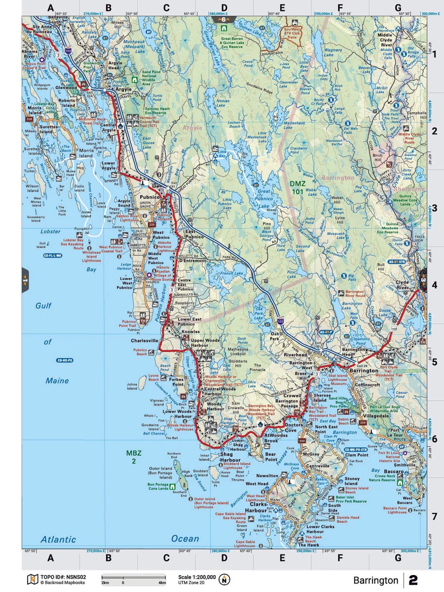 Barrington Backroad Map