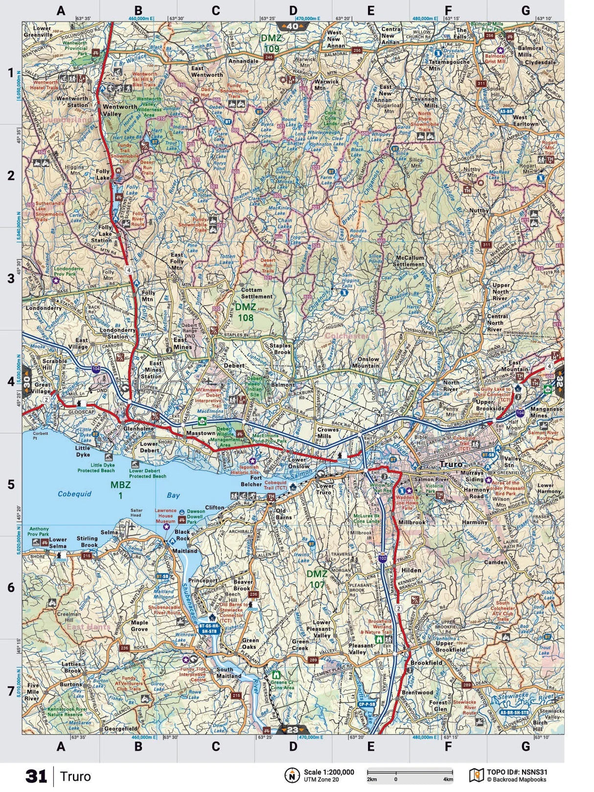 Truro Backroad Map