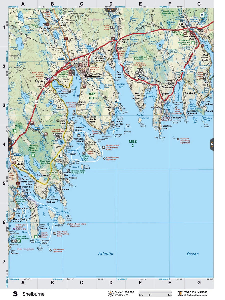 Shelburne Backroad Map