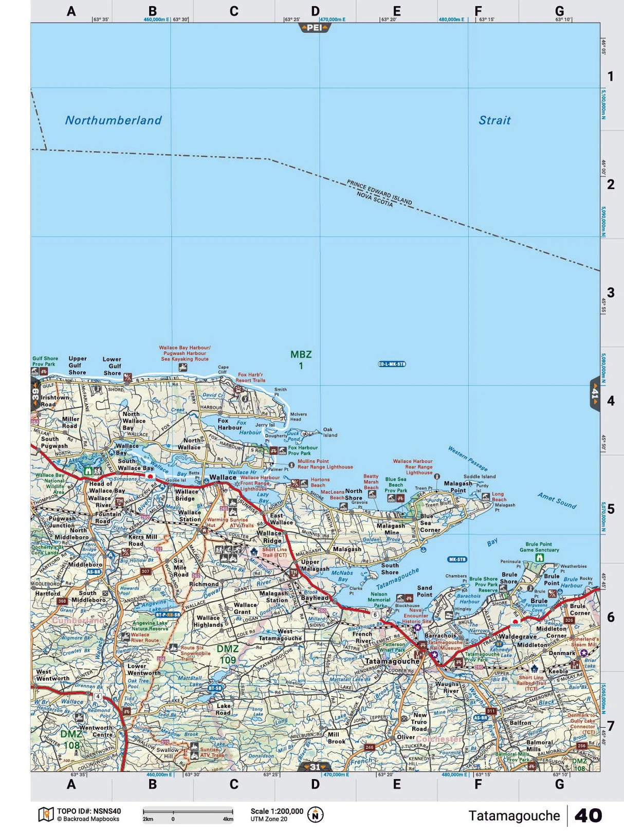 Tatamagouche Backroad Map