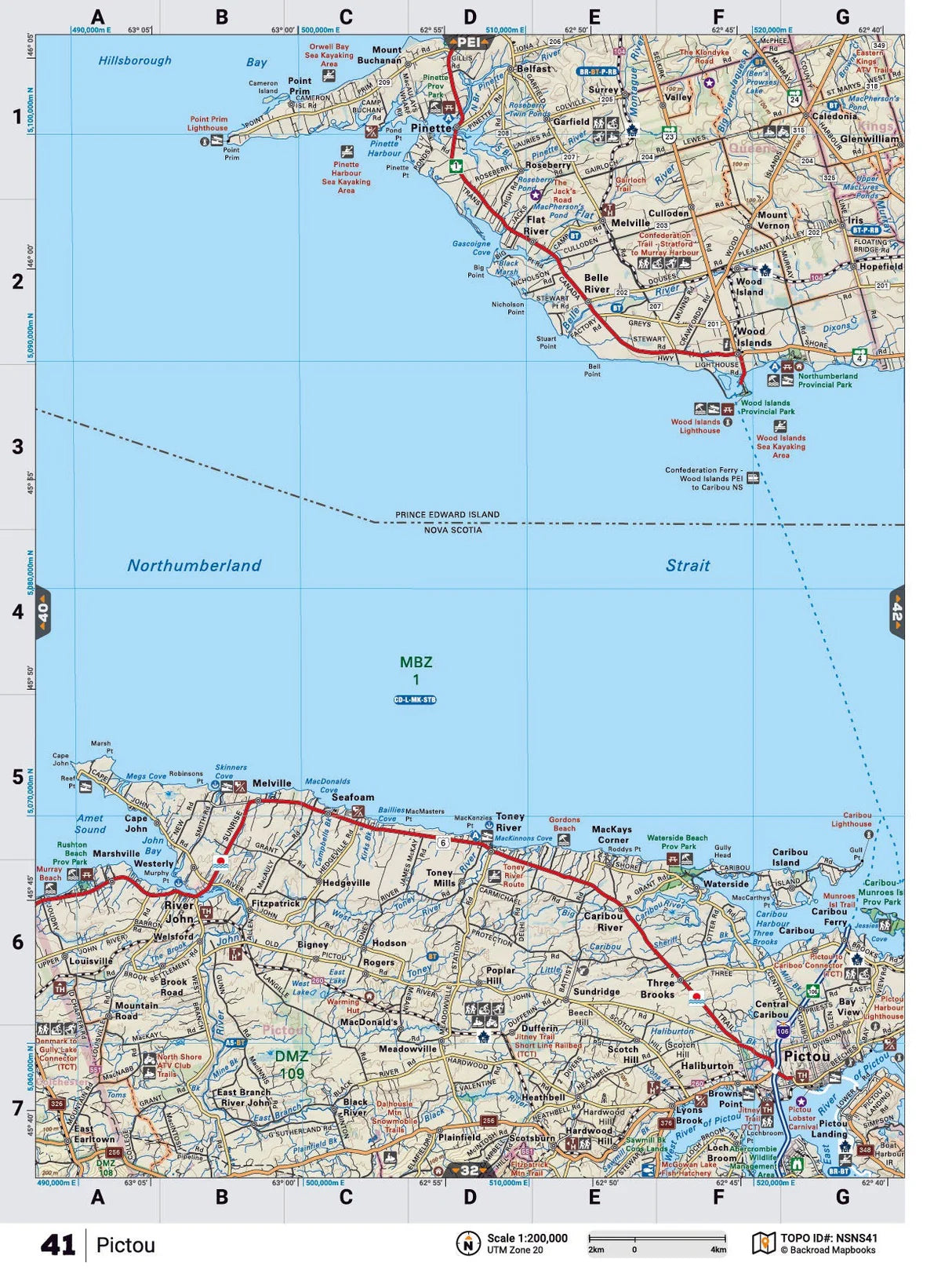 Pictou Backroad Map