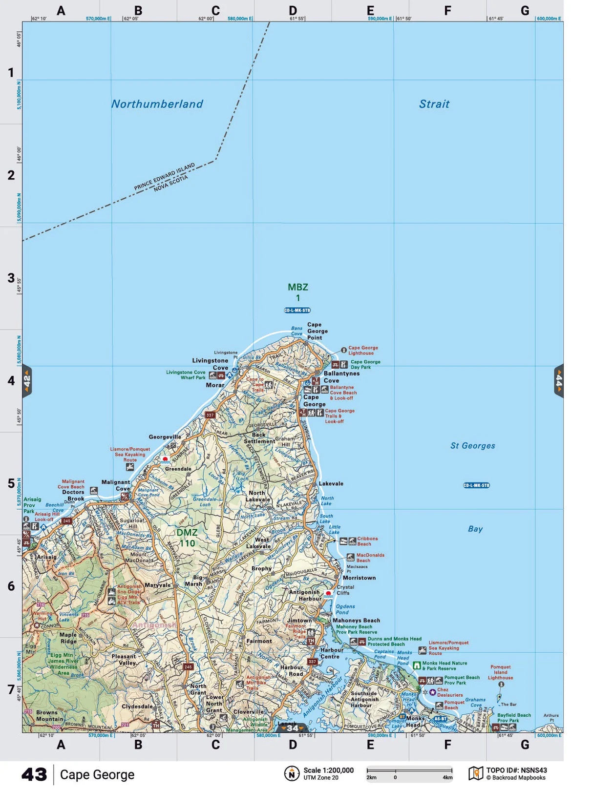 Cape George Backroad Map