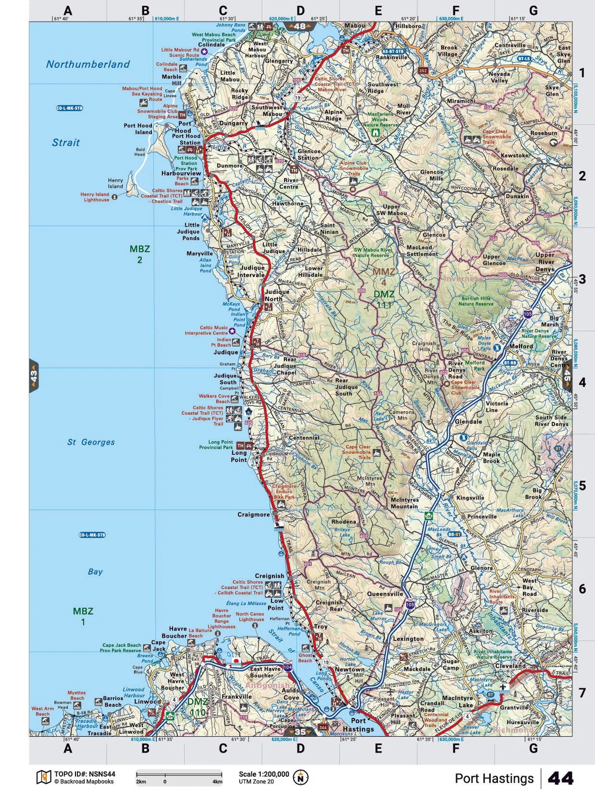 Port Hastings Backroad Map