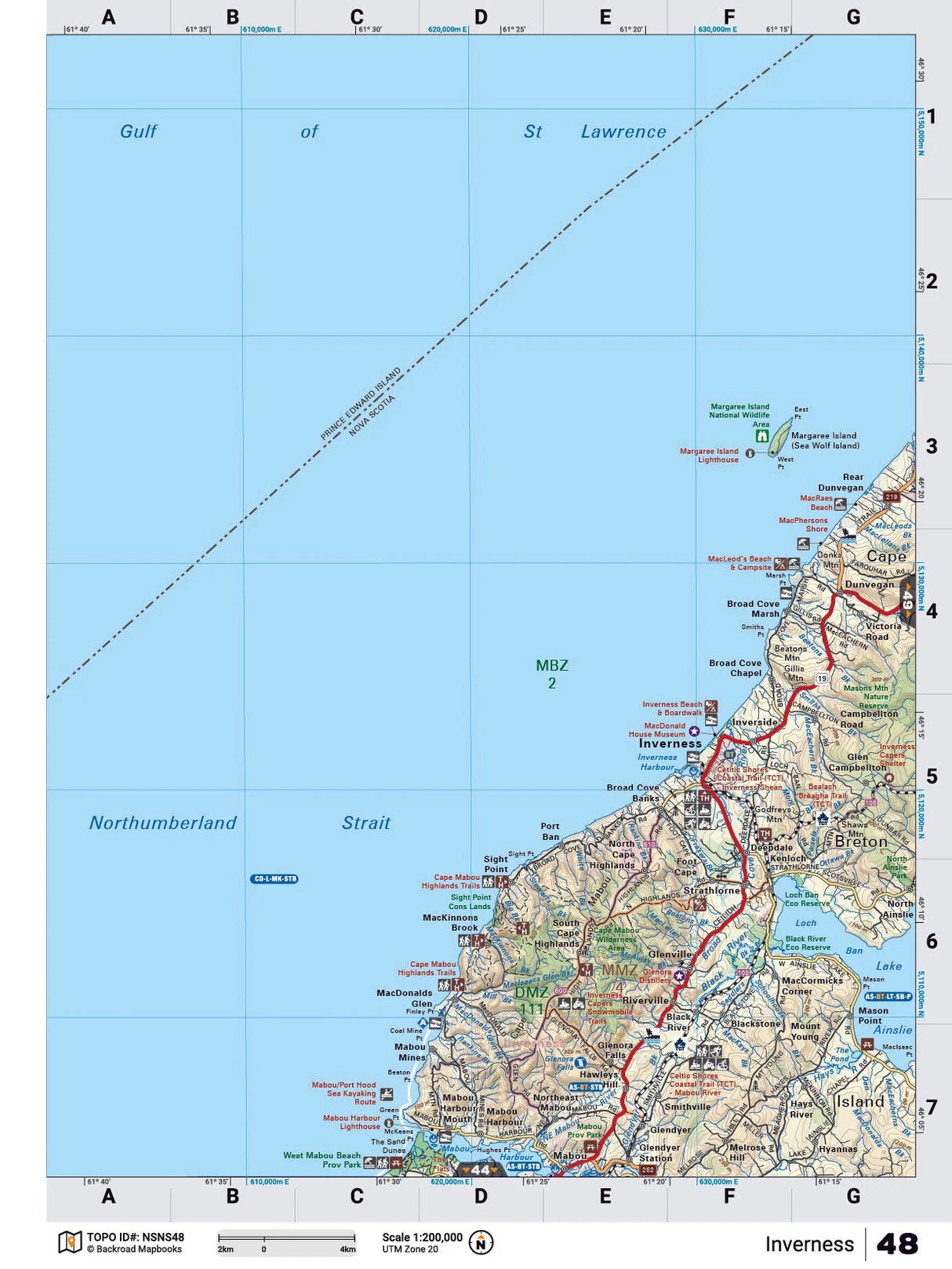 Inverness Backroad Map