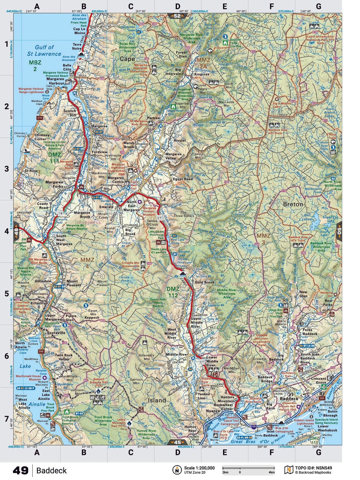 Baddeck Backroad Map