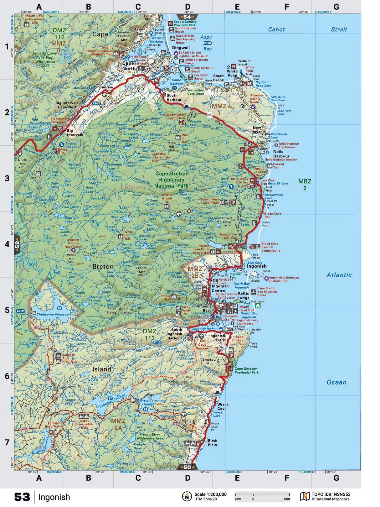 Ingonish Backroad Map