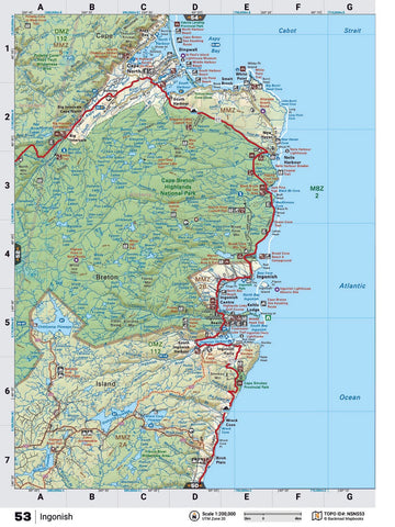 Ingonish Backroad Map