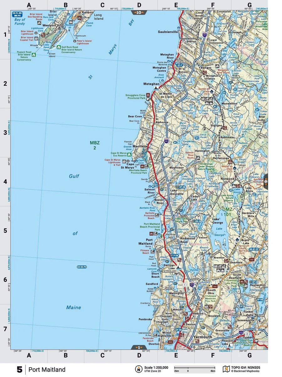 Port Maitland Backroad Map