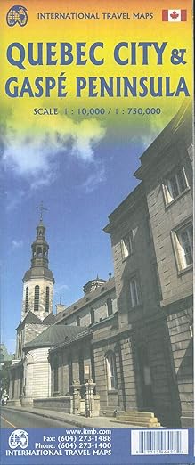 Quebec City & Gaspe ITM Map 1e
