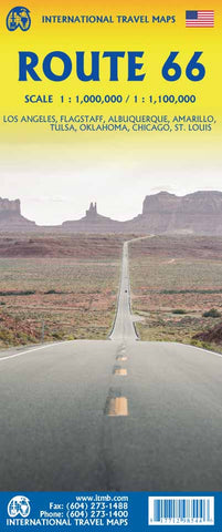 Route 66 ITM Travel Map 4e