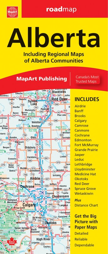 Alberta MapArt Map