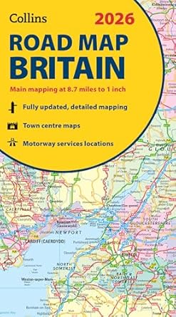 Britain Collins Road Map