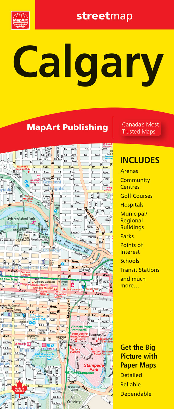Calgary MapArt Map