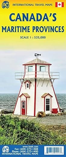Canada's Maritime Provinces ITM Travel Map 4e