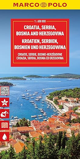 Croatia Serbia Bosnia Herzegovina Marco Polo Map