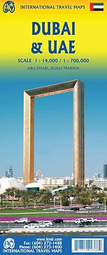 Dubai, UAE & Northern Oman ITM Travel Map 4e
