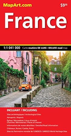 France Deluxe MapArt Road Map