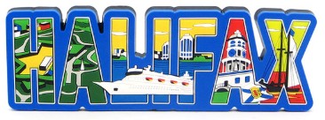 Halifax Letters PVC Magnet