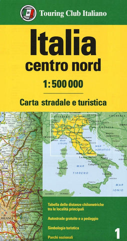 Italy North & Central TCI Travel Map
