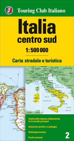 Italy South & Central TCI Travel Map