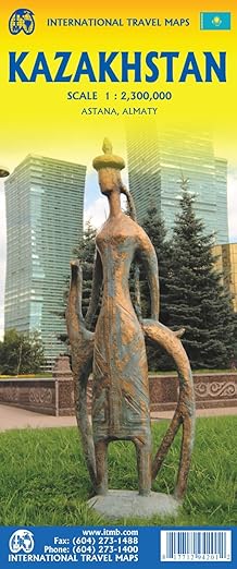 Kazakhstan ITM Travel Map 4e