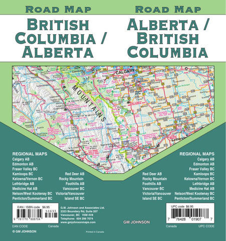 British Columbia/ Alberta GM Johnson Map