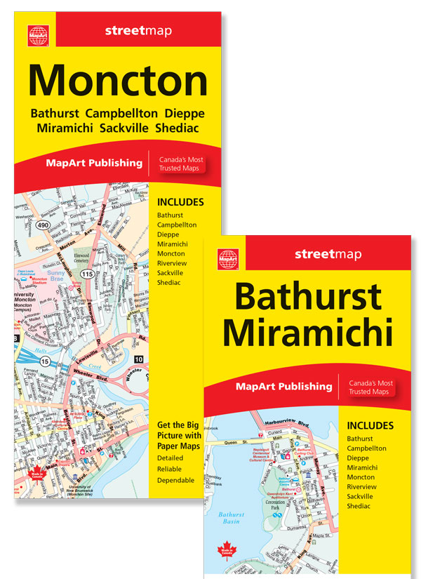Moncton MapArt Map
