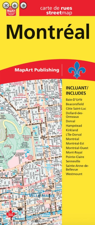 Montreal MapArt Street Map