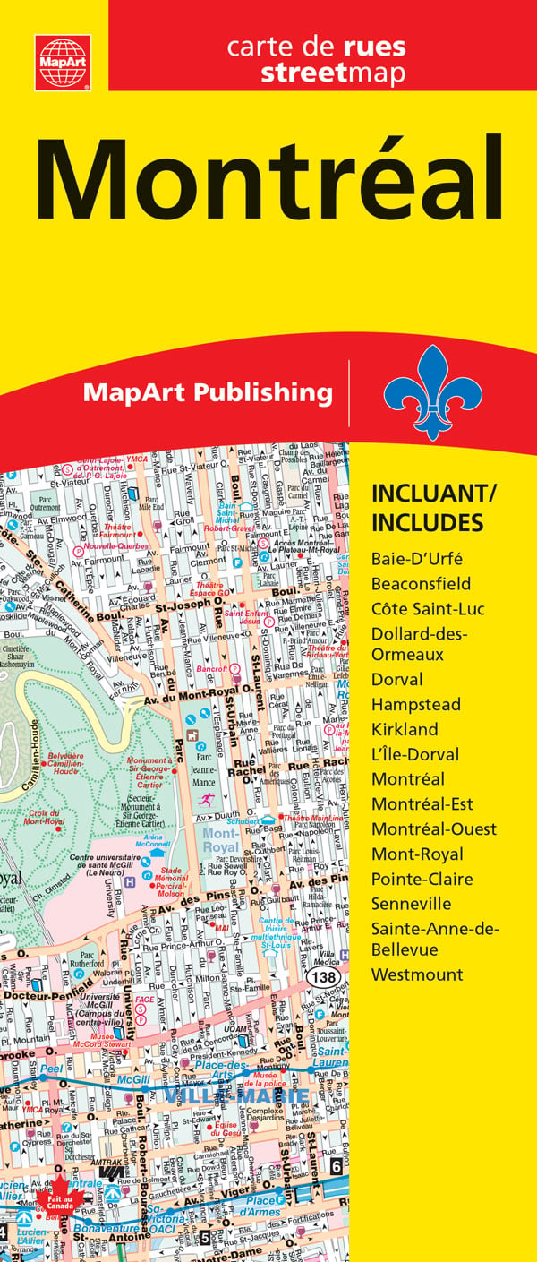 Montreal MapArt Street Map