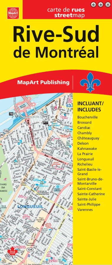 Montreal South Shore MapArt Map