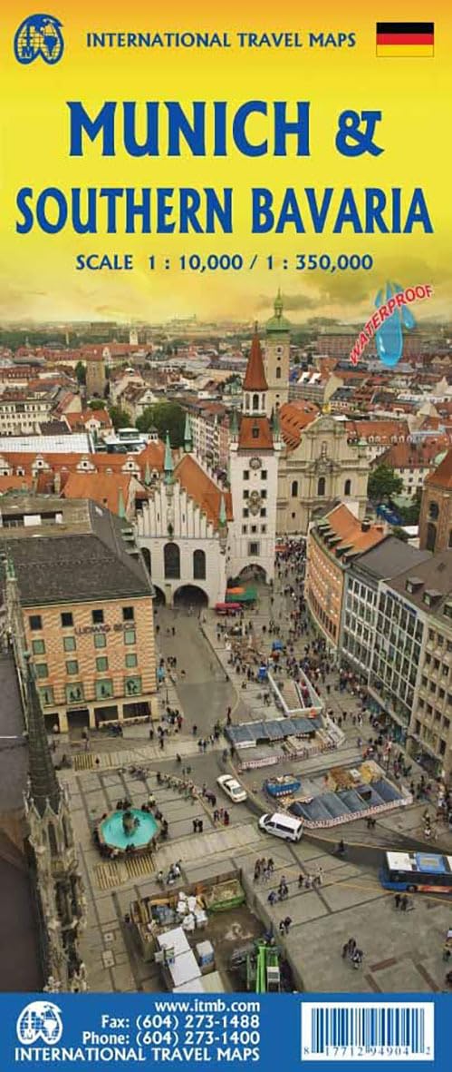 Southern Bavaria & Munich ITM Travel Map
