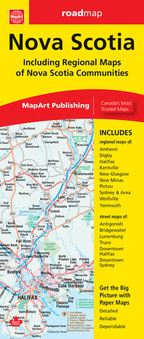 Nova Scotia MapArt Map