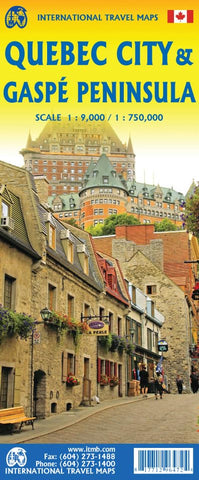Quebec City & Gaspe ITM Map 2e