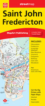 Saint John / Fredericton MapArt Map