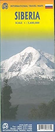 Siberia, Russia  ITM Travel Map 1e